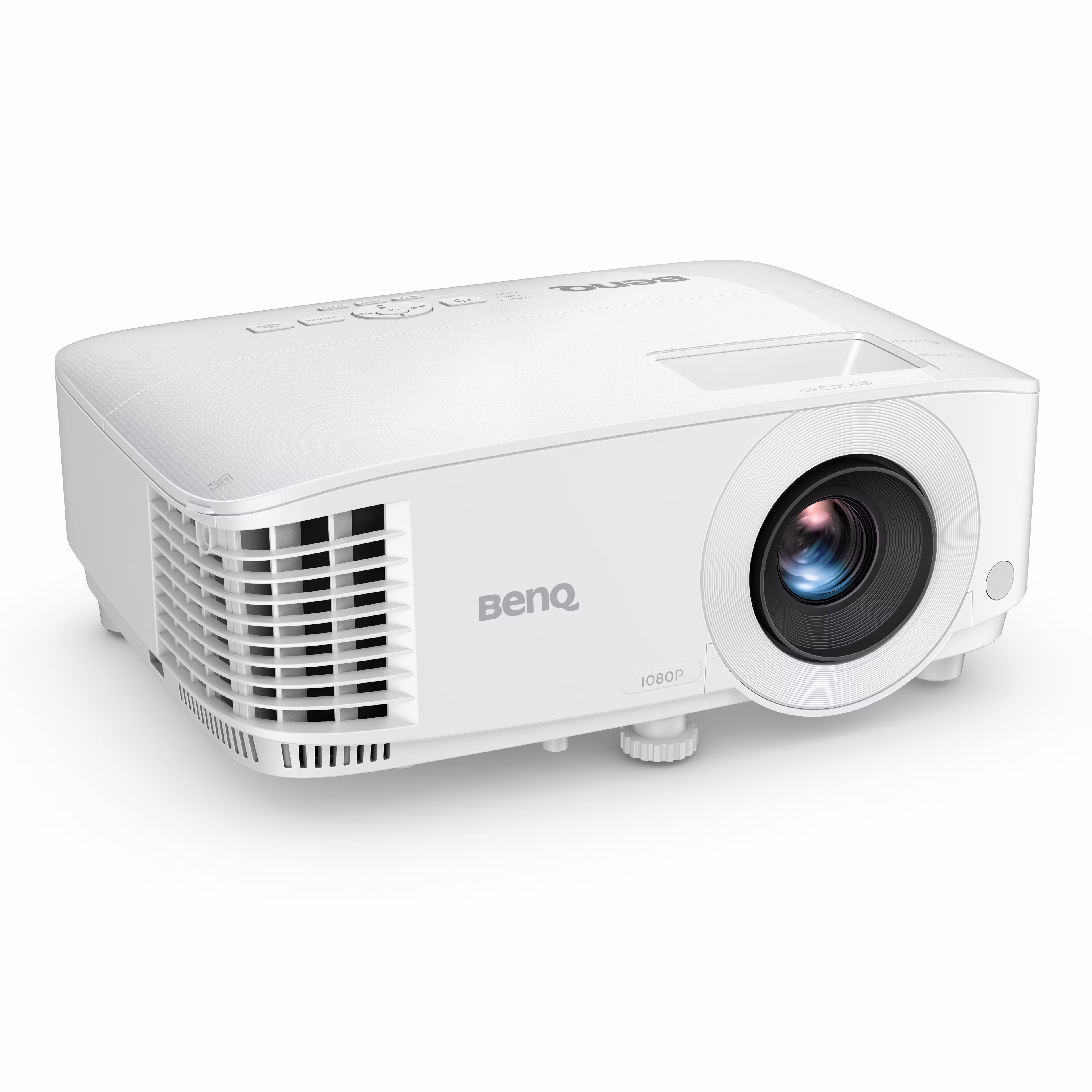 BenQ TH575 white DLP projector, front three-quarter view on a white background, with a 1080P badge