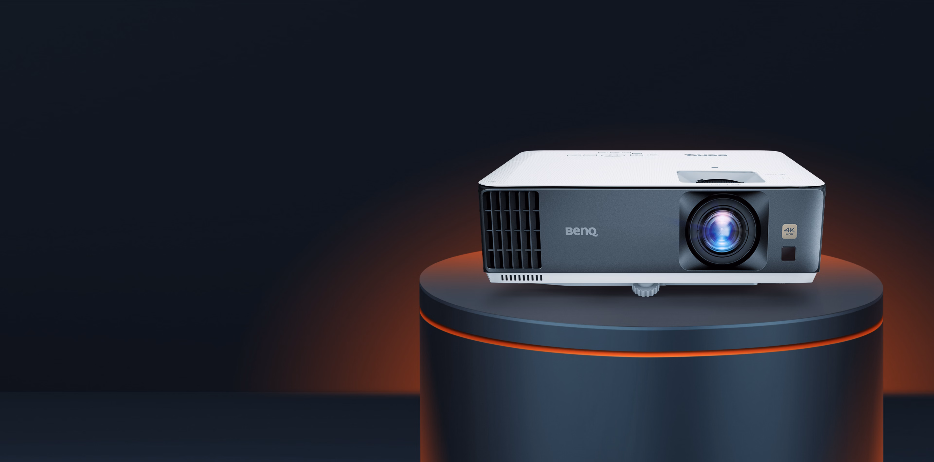 BenQ TK700 front three-quarter view on a pedestal