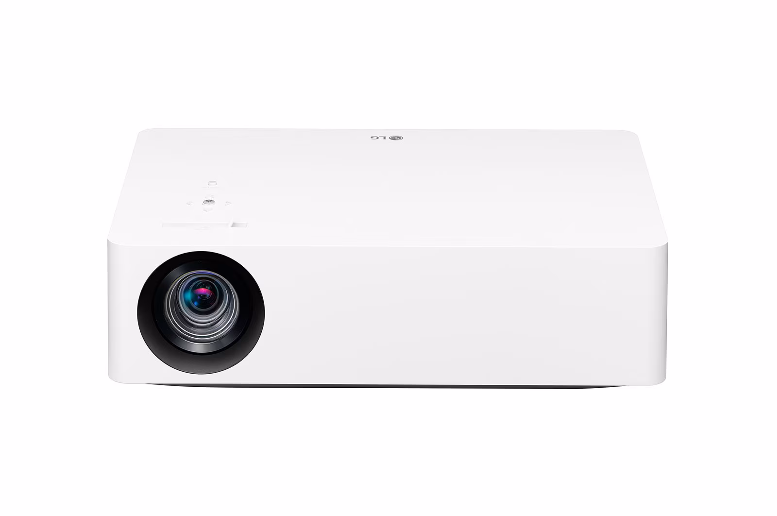 LG CineBeam HU70LA white projector, front view