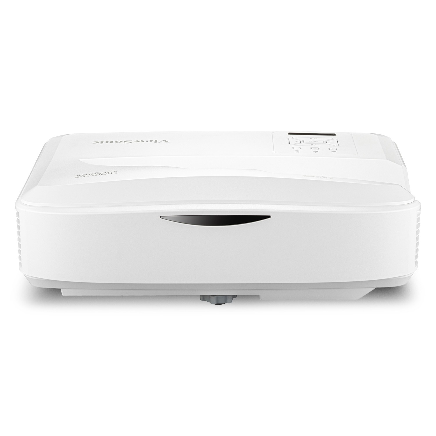 ViewSonic LS832WU white ultra short throw projector seen from the front