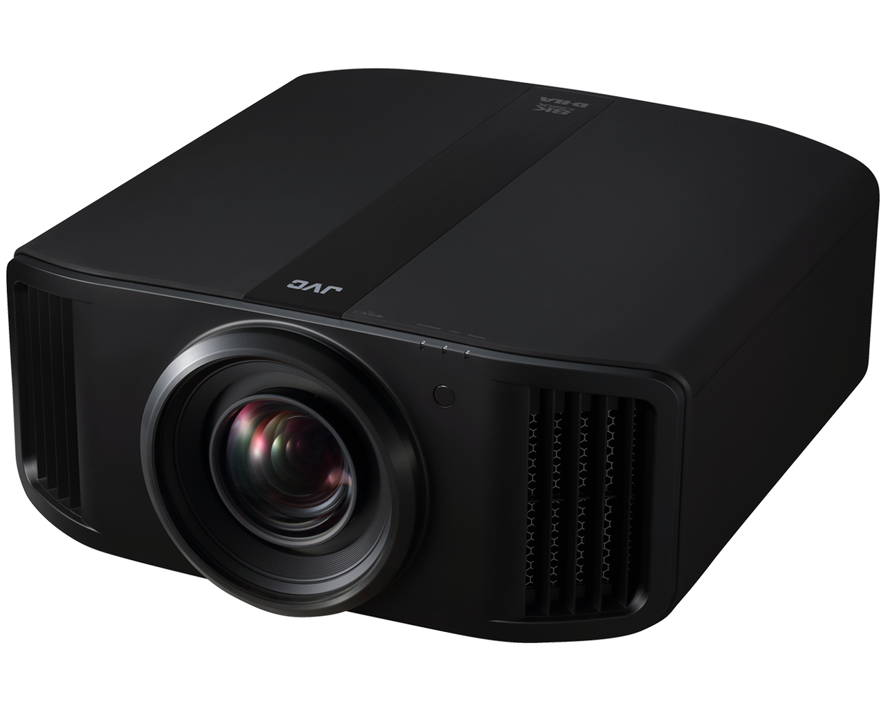 JVC DLA-NZ900 projector, front right three-quarter view from above, black