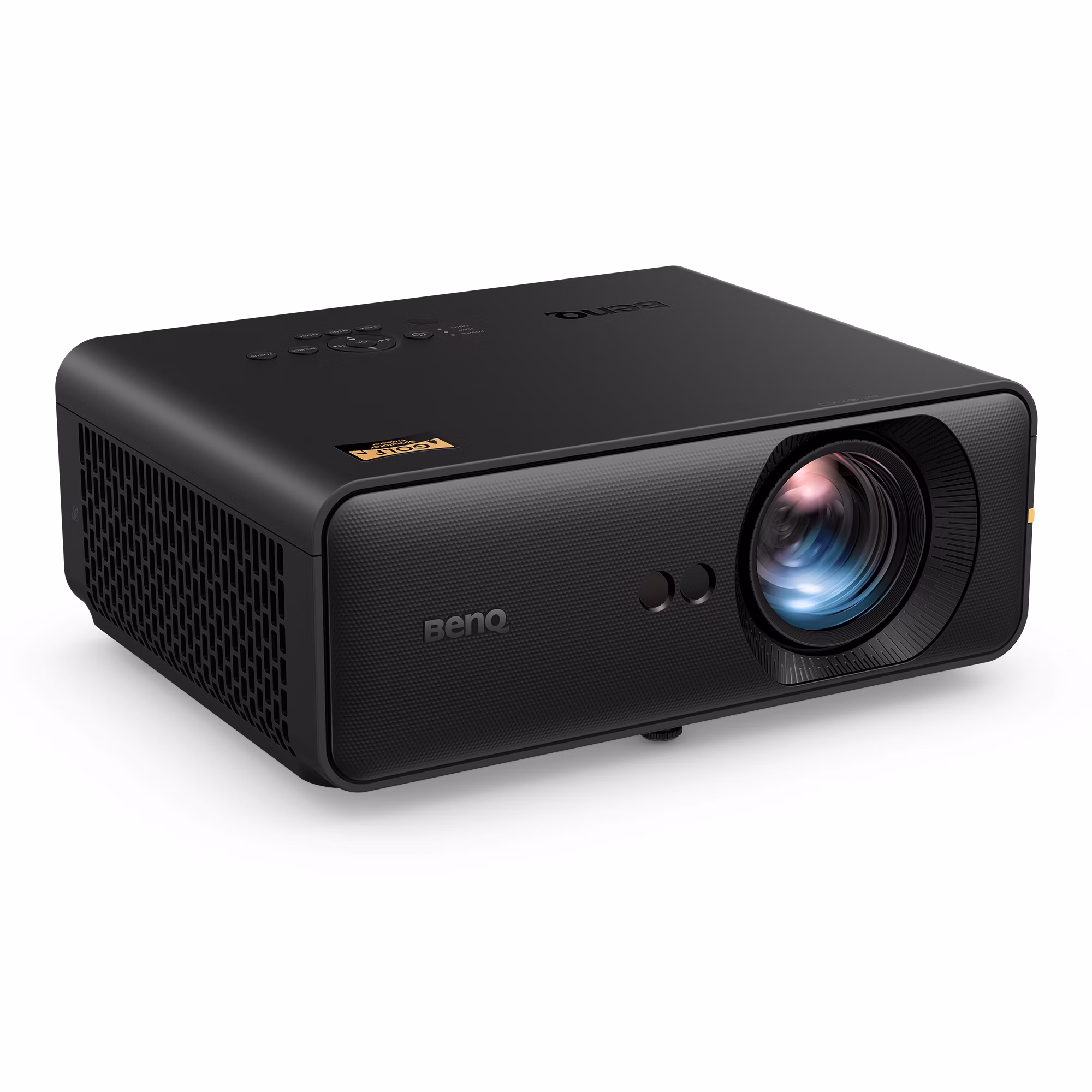 BenQ AH500ST black short-throw laser projector, front three-quarter view